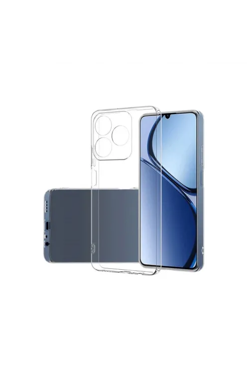 Realme C61 Kılıf Lüx Şeffaf Silikon