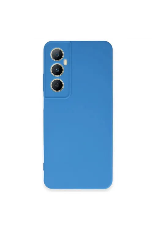 Realme C65 Kılıf First Silikon - Mavi
