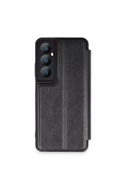 Realme C65 Kılıf Flip Cover - Siyah