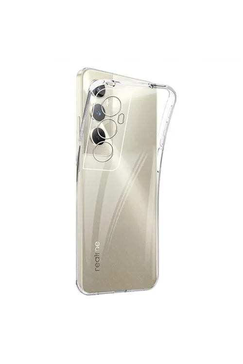 Realme C65 Kılıf Lüx Şeffaf Silikon