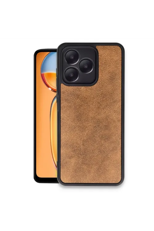 Realme Note 50 4g Kılıf Aras Deri Kapak - Taba