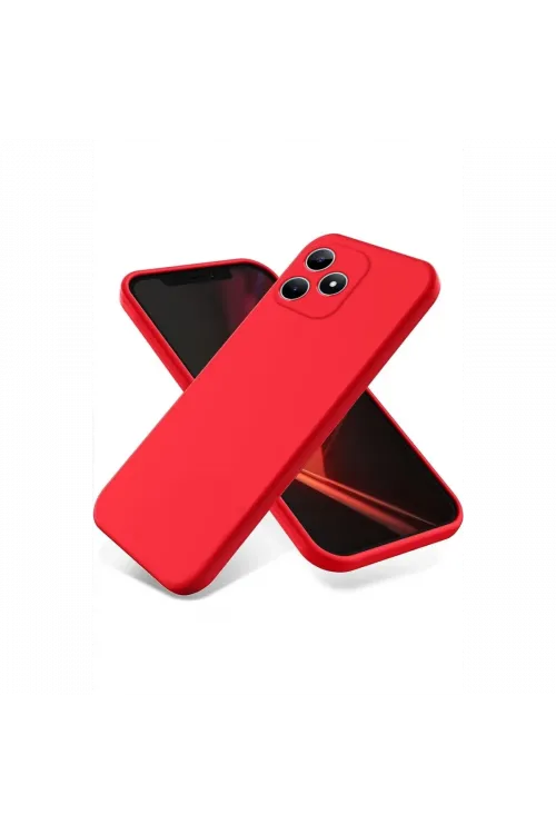 Realme Note 50 4G Kılıf First Silikon - Kırmızı