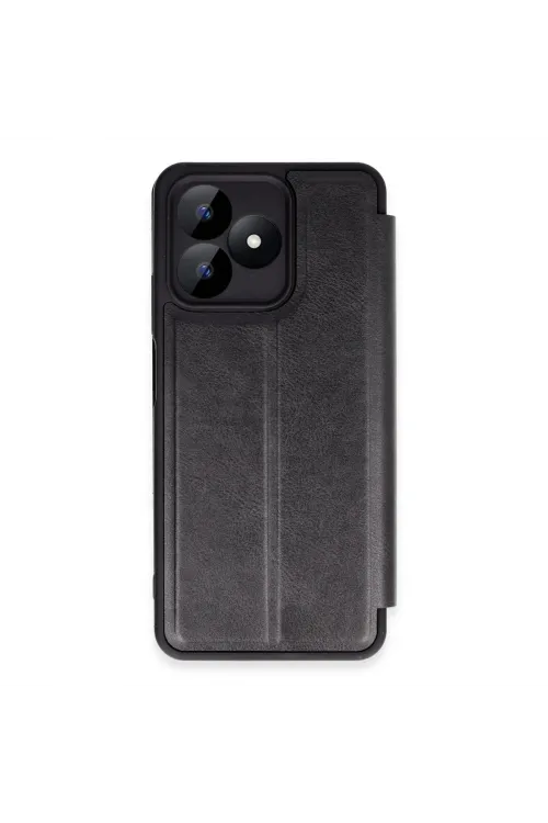 Realme Note 50 4g Kılıf Flip Cover - Siyah