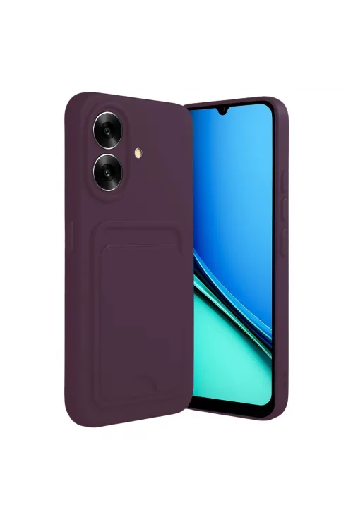 Realme Note 60 Kelvin Kartvizitli Silikon - Derin Mor