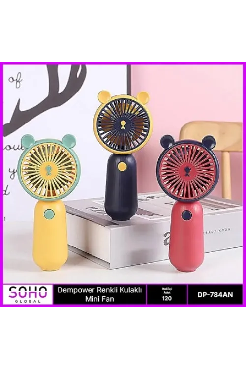 RENKLİ KULAKLI MİNİ FAN