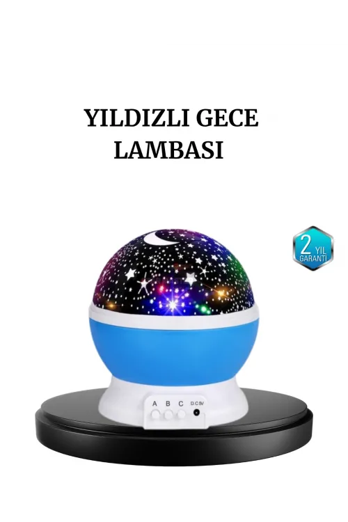 Renkli Led Gece Lambası 6 Işık Modlu Çocuk Odası Atmosfer Aydınlatma