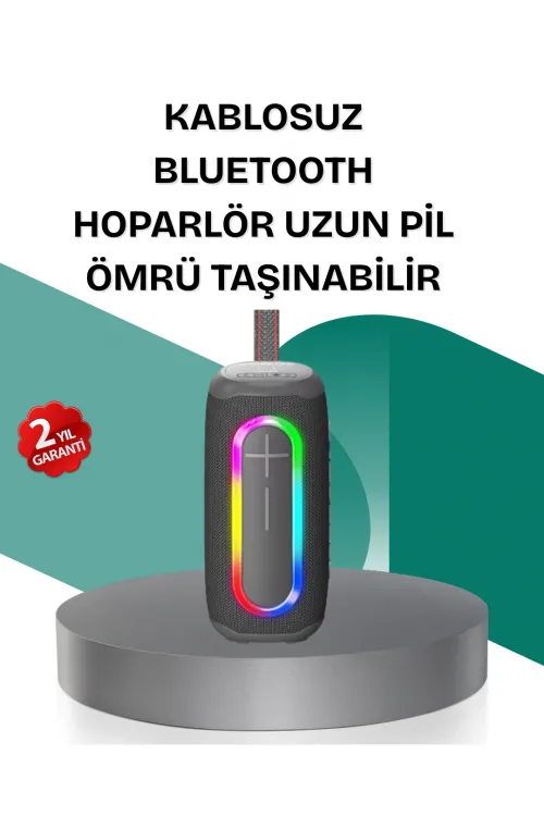 Renkli Led Işıklı Kablosuz Hoparlör Ip67 Sertifikalı