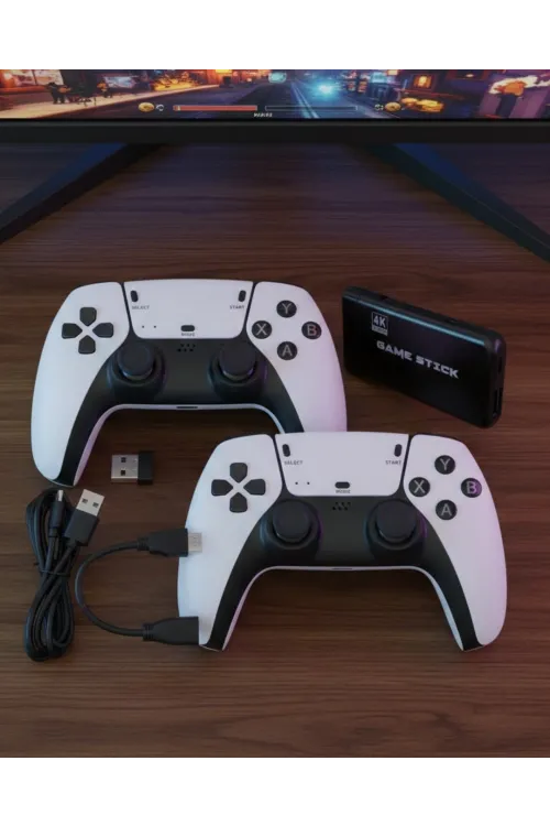 Retro Atari Ve Konsol Oyunları Destekli 4k Game Stick