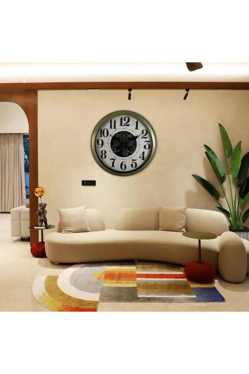 Retro Prime Classic 60 Cm Çarklı Duvar Saati