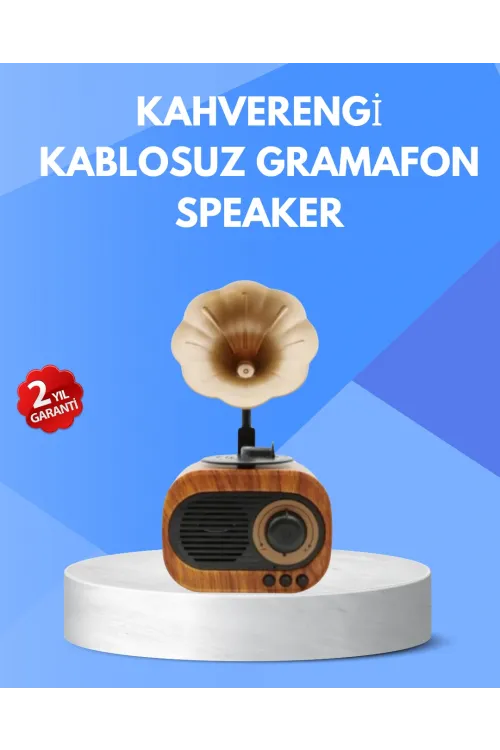 Retro Tasarımlı Mini Bluetooth Hoparlör Ve Fm Radyo Çoklu Medya