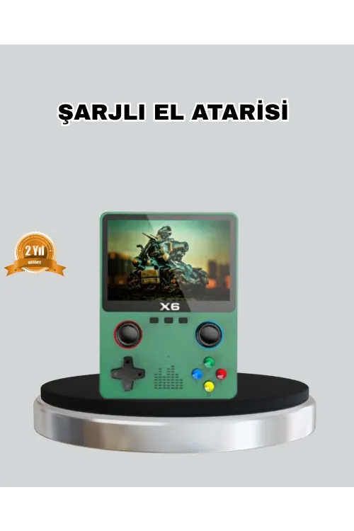 Retro Taşınabilir Konsol 3.5 Ips Ekran Ergonomik Çift Lr Kontrollü