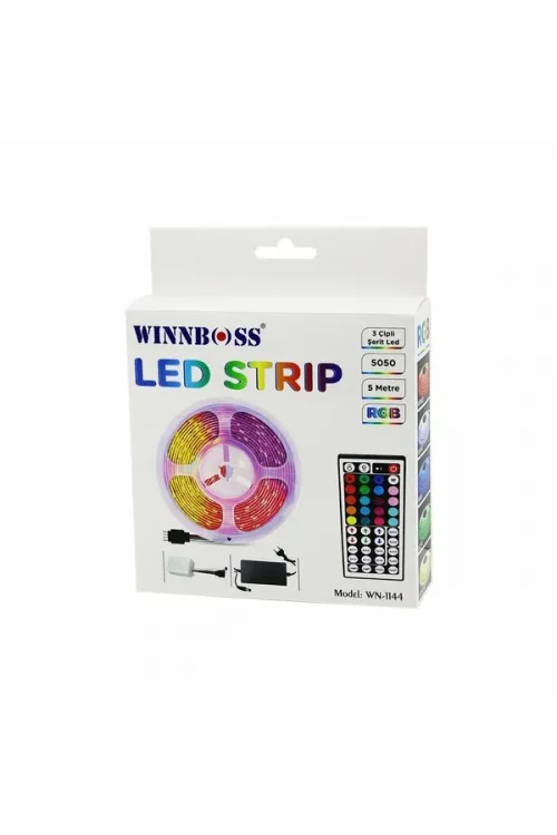 Rgb 3çip Kumandalı Şerit Led 5mt