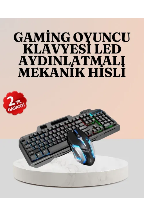 Rgb Aydınlatmalı Oyuncu Klavye Mouse – Mekanik Hissiyat, Maksimum Kontrol