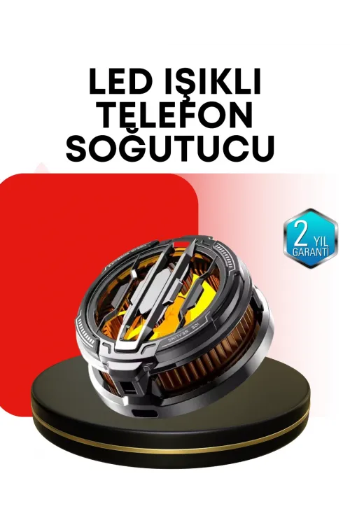 Rgb Işıklı Sessiz Fanlı Telefon Soğutucu