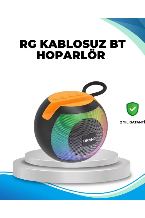 Rgb Işıklı Taşınabilir Kablosuz Bluetooth Hoparlör