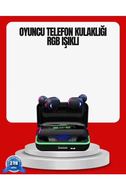 Rgb Oyuncu Bluetooth Kulaklık Düşük Gecikmeli Kablosuz 5.1