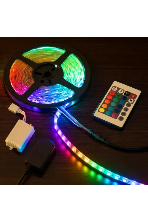 RGB Şerit 54 LED Kumandalı USB Bağlantılı