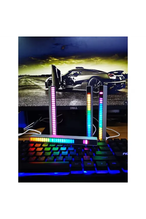 RGB Sese Duyarlı Taşınabilir Ekolayzer LED Çubuk