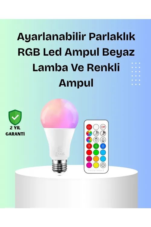 Rgbw Teknolojili Akıllı Led Ampul, Zamanlayıcılı