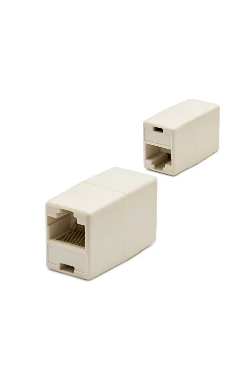 RJ45 To RJ45 Uzatma Adaptör Krem HDX5006