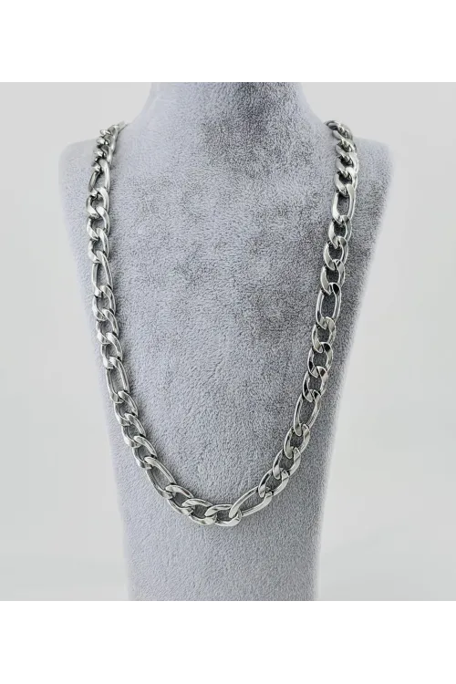 Rodyum Çelik Erkek Kolye 60 Cm - Ekl0012