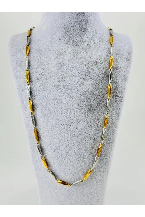 Rodyum  Çelik Erkek Kolye 60 Cm - Ekl0029