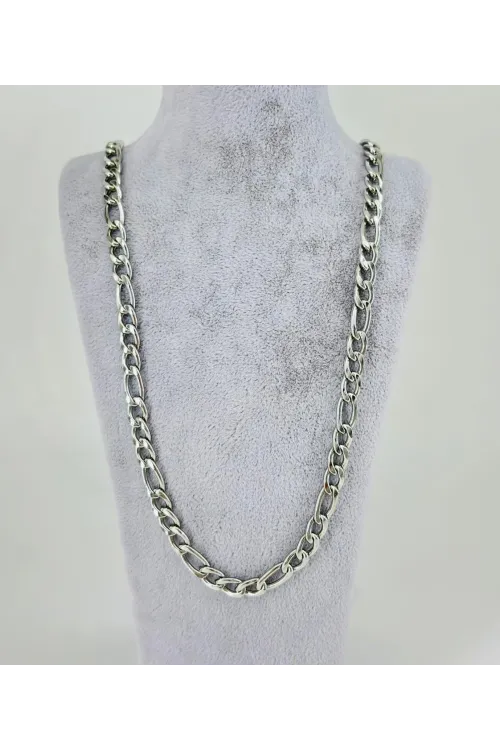 Rodyum Çelik Erkek Kolye 60 Cm - Ekl0037