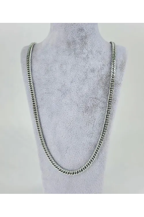 Rodyum Çelik Erkek Kolye 60 Cm - Ekl0053