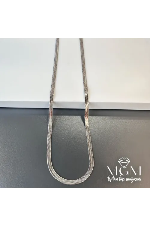 Rodyum Çelik Kolyeler 40 + 5 Cm Uzatma Payı - Kl0074
