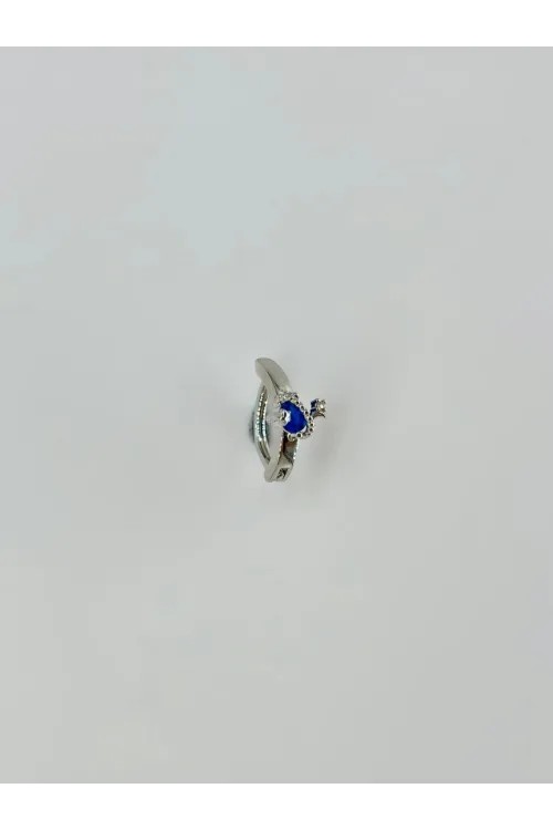 Rodyum Zirkon  Taşlı Çelik Göbek - Pg0010