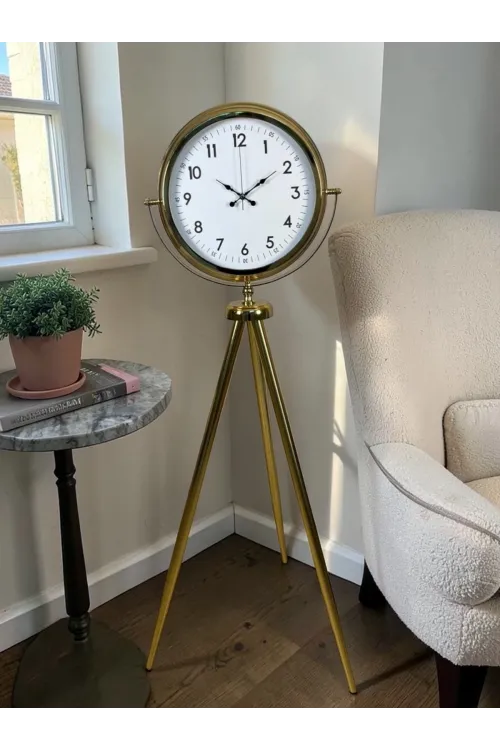 Royal Gold Tripod Ayaklı Dekoratif Saat