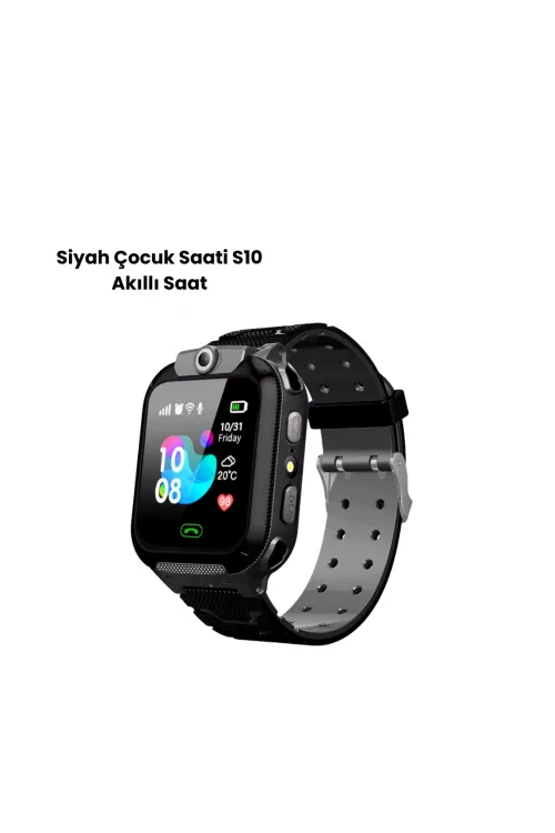 S10 Akıllı Çocuk Saati Siyah