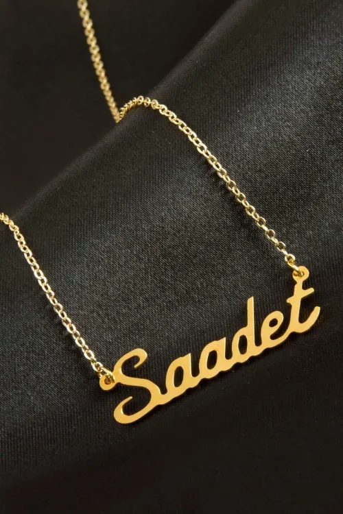Saadet İsimli Kolye (Kişiye Özel)