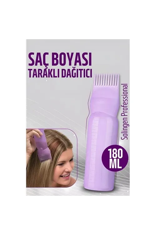 Saç Boyası Eşit Dağıtım Şişesi Doldurulabilir Taraklı Aplikatör  Solingen Professional 721015