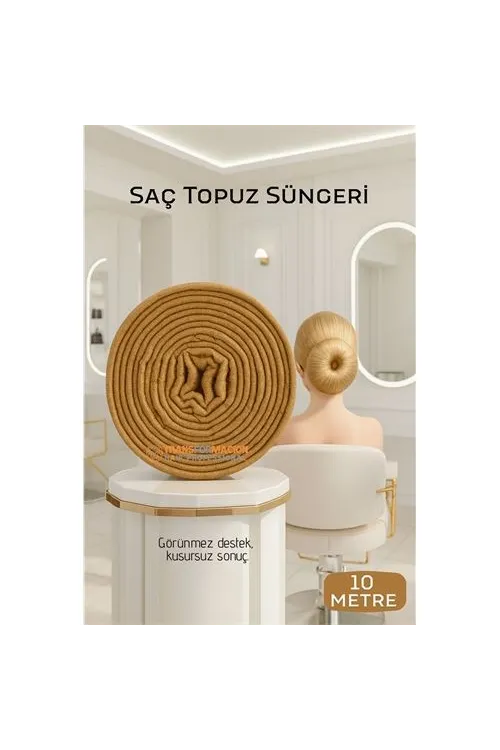 Saç Topuz Süngeri SARI 10 METRE Forero Design 720600