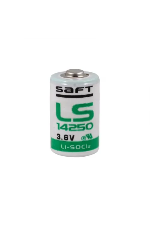 Saft LS 14250 3.6V 1/2 AA Size Lithium Pil (Li-SOCI2)