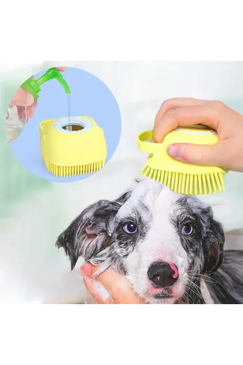 Şampuan Hazneli Kedi Köpek Yıkama Kesesi