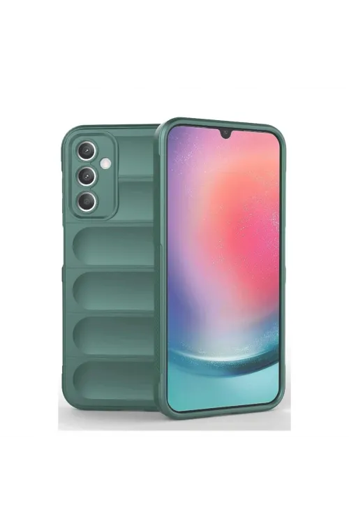 Samsung A36 Kılıf Optimum Silikon - Koyu Yeşil