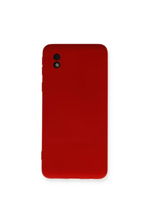 Samsung Galaxy A01 Core Kılıf Nano İçi Kadife Silikon - Kırmızı