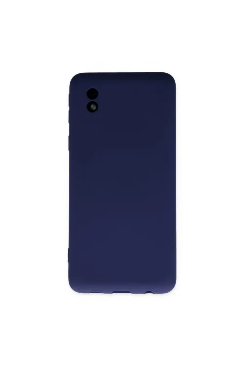 Samsung Galaxy A01 Core Kılıf Nano İçi Kadife Silikon - Lacivert