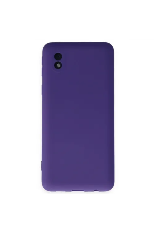 Samsung Galaxy A01 Core Kılıf Nano İçi Kadife Silikon - Mor