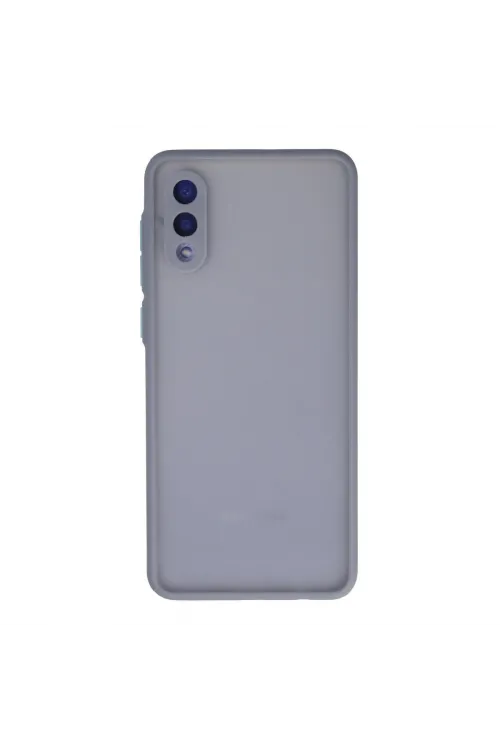 Samsung Galaxy A02 Kılıf Montreal Silikon Kapak - Gri