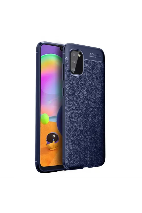 Samsung Galaxy A02s Kılıf Auto Focus Kapak - Lacivert