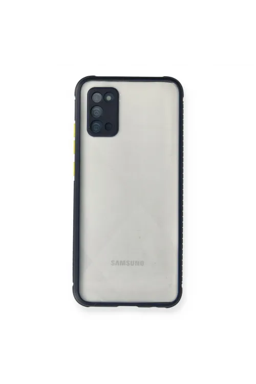 Samsung Galaxy A02s Kılıf Miami Şeffaf Silikon - Lacivert