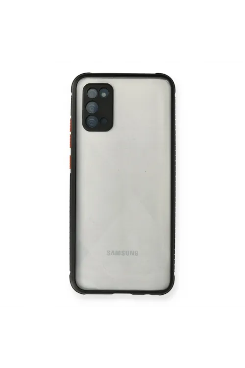 Samsung Galaxy A02s Kılıf Miami Şeffaf Silikon - Siyah