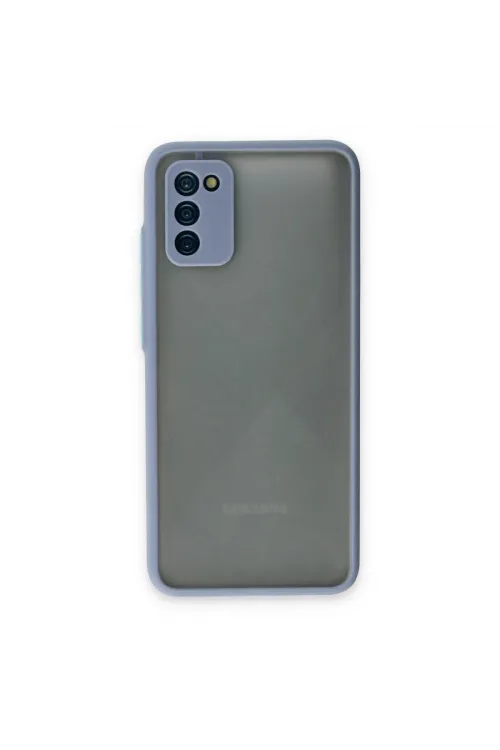 Samsung Galaxy A02s Kılıf Montreal Silikon Kapak - Gri