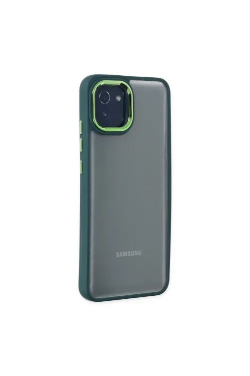 Samsung Galaxy A03 Kılıf Dora Kapak - Haki Yeşil