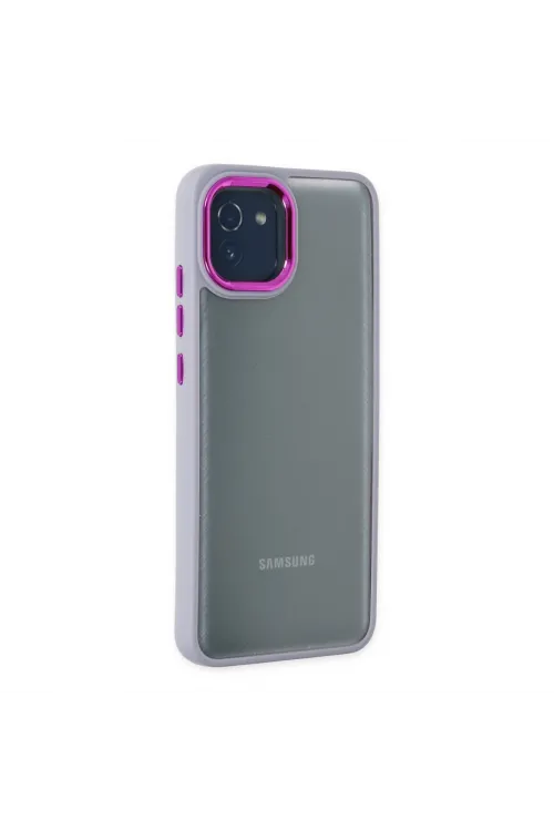 Samsung Galaxy A03 Kılıf Dora Kapak - Lila