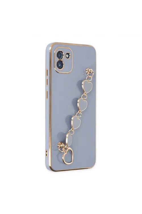 Samsung Galaxy A03 Kılıf Esila Silikon - Gri