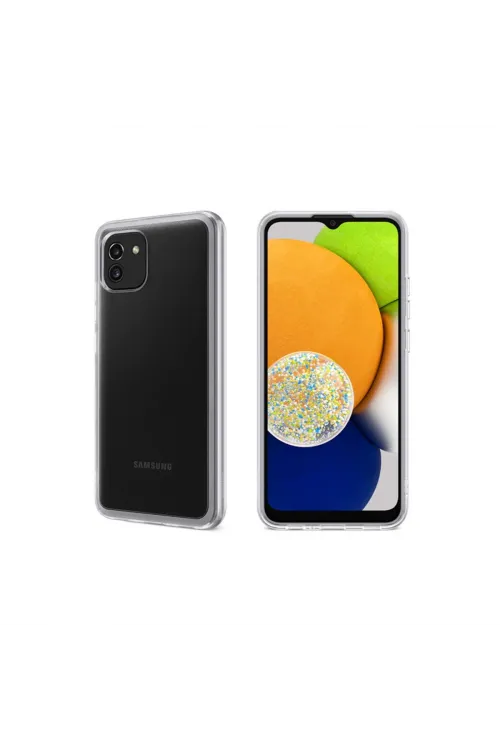 Samsung Galaxy A03 Kılıf Lüx Şeffaf Silikon